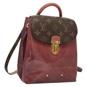 LOUIS VUITTON Monogram Vernis Hot Springs Backpack Pink